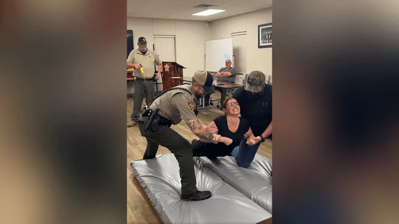 Shocked to find out what a Taser feels like