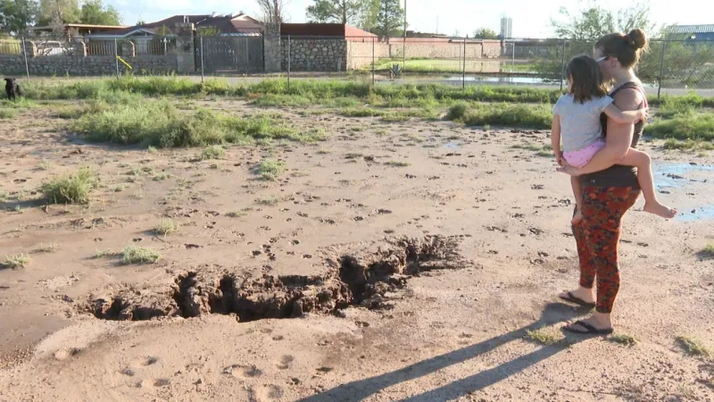 El Paso Water sought for comment after Lower Valley flooding and sinkhole fears