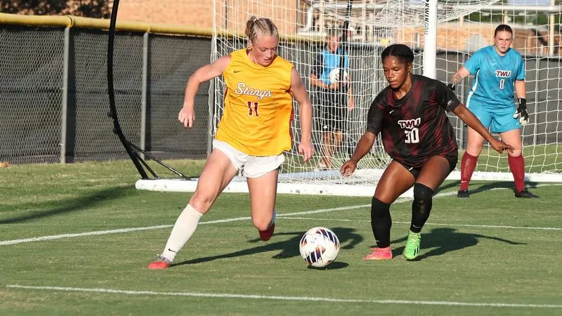 Brinkley scores early, Mustangs hold on for 1-0 win over previously unbeaten TWU