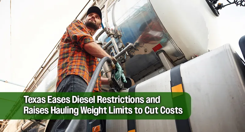Gov. Abbott's Emergency Order Lifts Restrictions on Dyed Diesel and Freight Weights