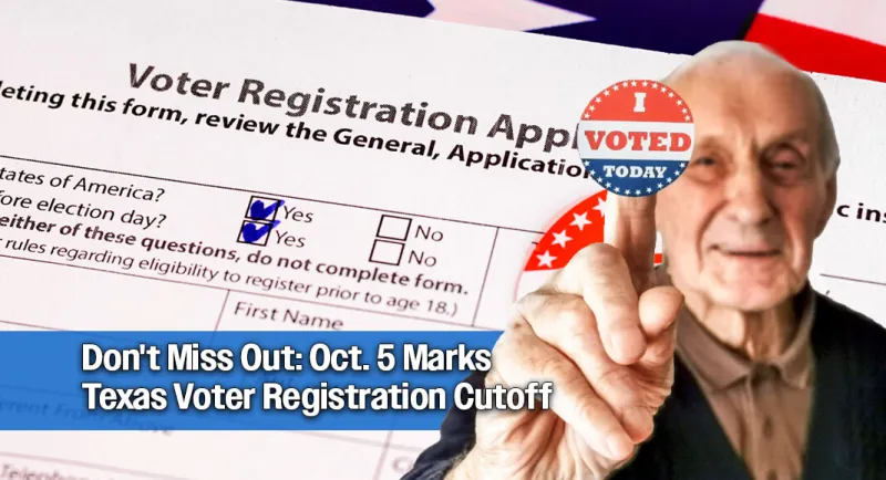 Texas Secretary of State Urges Voters to Register by Oct. 5th