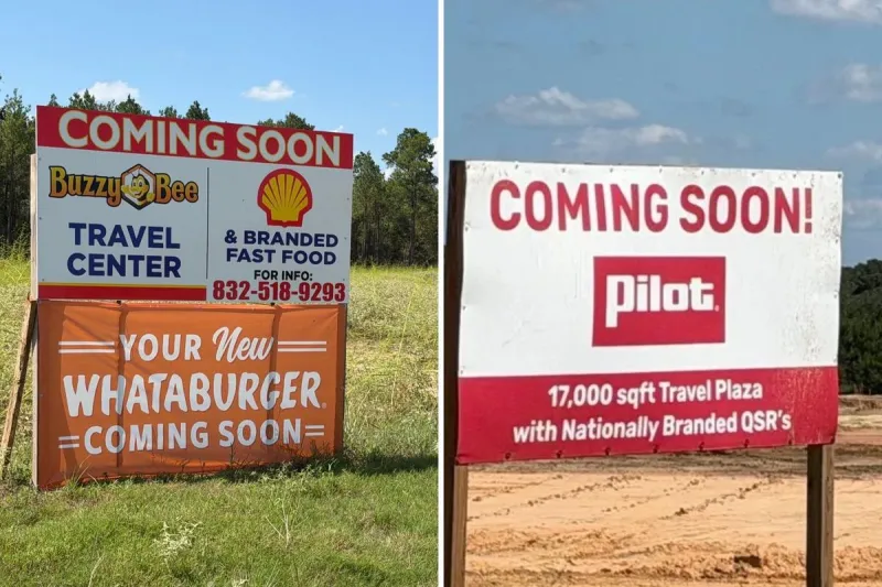 Two Huge Travel Plazas To Be Built At Same Intersection in Diboll