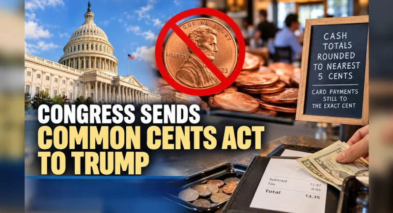 Congress Sends Common Cents Act to Trump as Businesses Adjust to Penny Phaseout