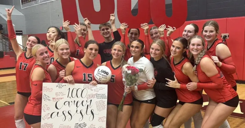 Volleyball results: No. 1 Argyle finishes first half of district unbeaten behind Gregory's career milestone