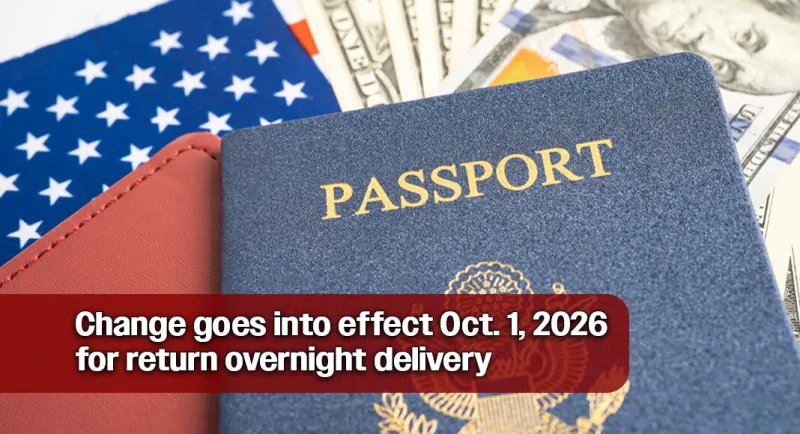 Price Increase in Expedited U.S. Passport Delivery Service