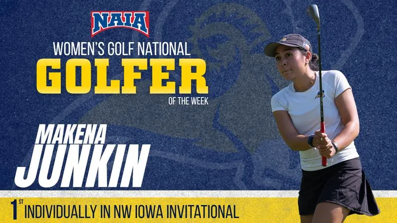 WGOLF:Junkin Wins Fifth National Player of the Week Honors