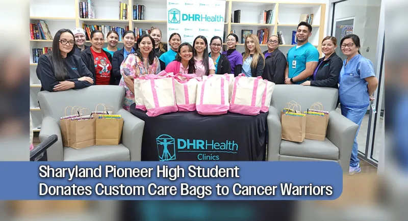 Sharyland Pioneer Student Delivers Care Bags to Local Cancer Patients