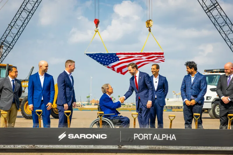 Governor Abbott Breaks Ground On Saronic's $3 Billion Port Alpha Shipyard