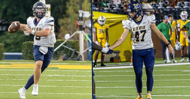 AWARD | FB | ETBU's Crawford/White Earn ASC Player of the Week Awards
