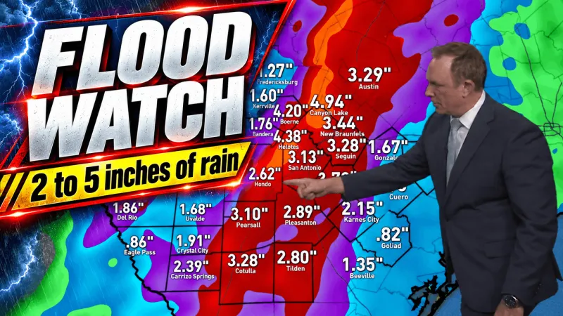 Flash flooding threat grows as San Antonio braces for rounds of heavy rain