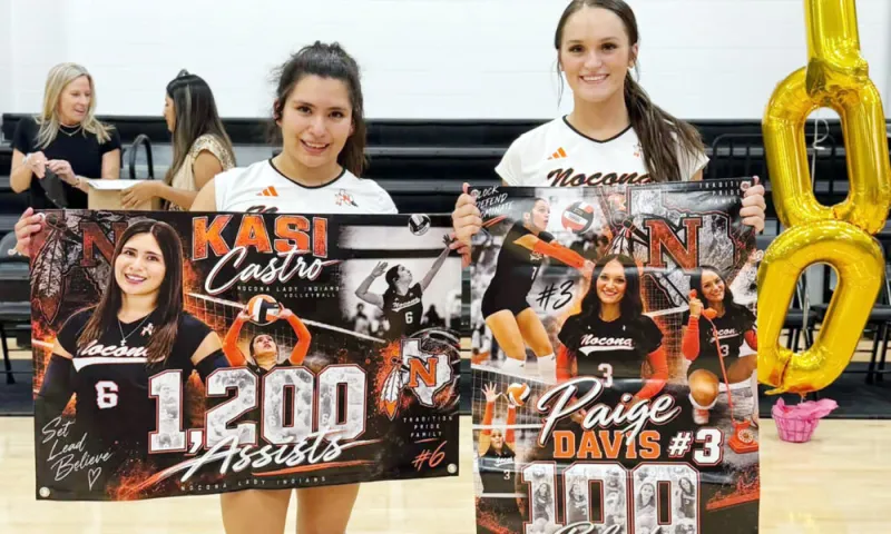 Nocona, Saint Jo VB open district with wins