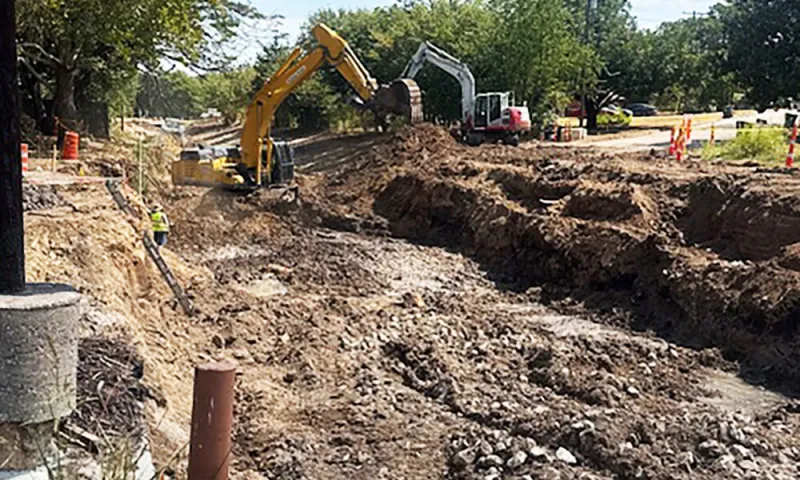 Major drainage project at Rock and Pillar gets moving
