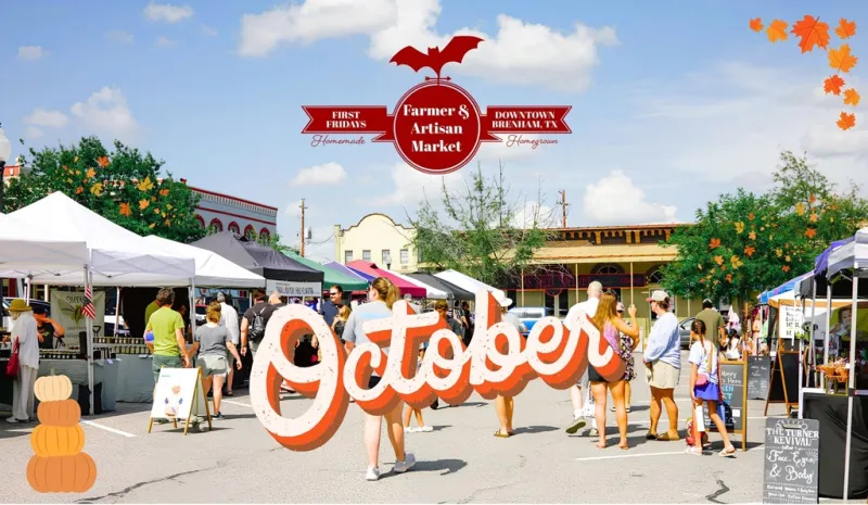 FALL HOURS RETURN FOR FIRST FRIDAY MARKET IN DOWNTOWN BRENHAM