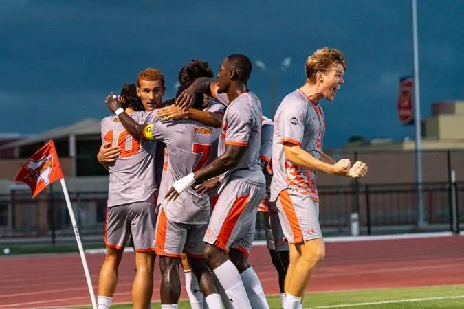 Men's Soccer Match Against HCU Suspended Due to Inclement Weather