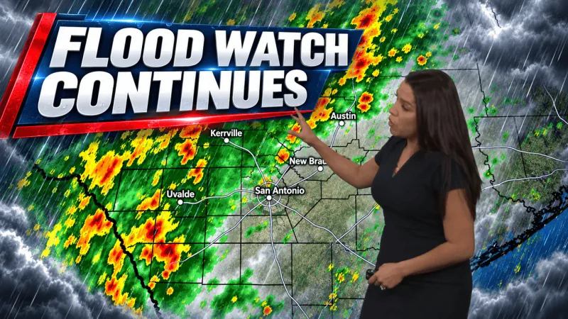 LIVE: FLOOD WATCH continues as more rain brings renewed flood concerns to San Antonio area