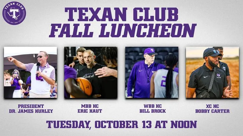 Texan Club Fall Luncheon set for October 13, featuring Hurley, Haut, Brock, Carter
