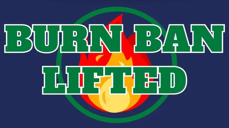 WASHINGTON CO. LIFTING BURN BAN