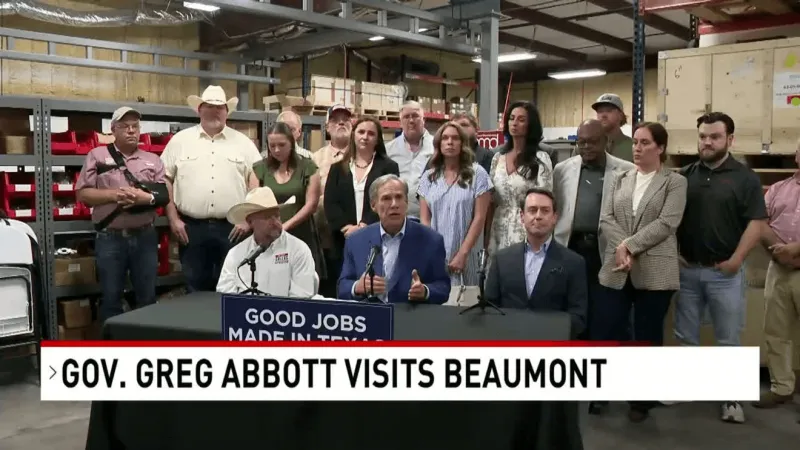 Gov. Abbott visits Beaumont to tout Texas economy, hear concerns on health care, jobs