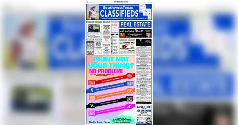 Classifieds Sunday, October 4, 2026