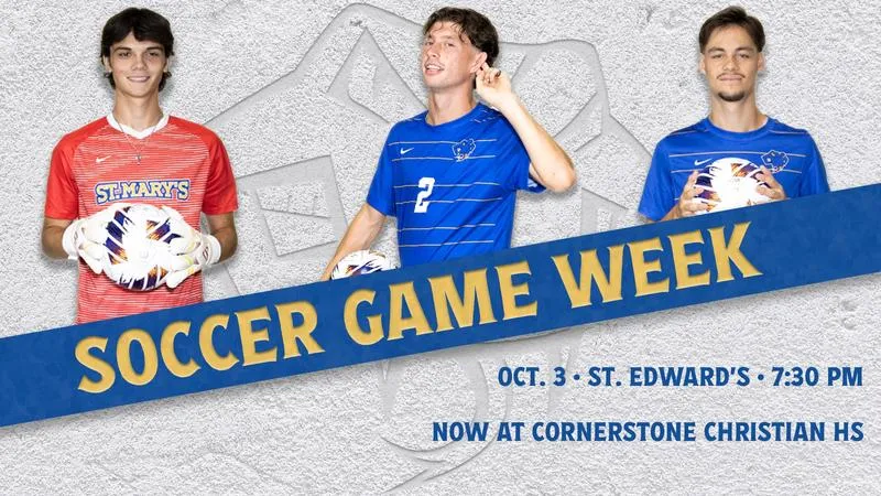 Men's Soccer: Men's Soccer Hosts Battle of the Saints at Cornerstone Christian HS