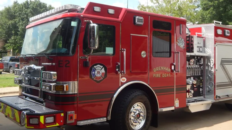 BRENHAM FD RESPONDS TO CRANE FIRE, ACCIDENTS