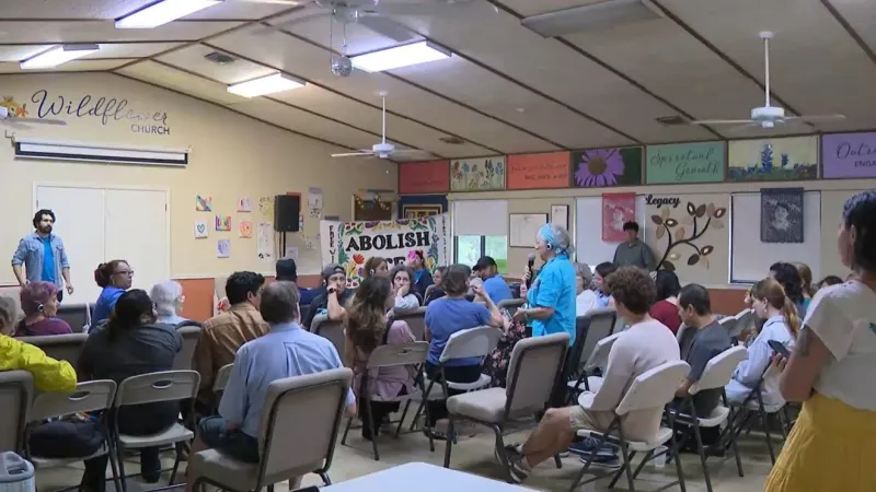 Community gathers in support of Wilber Garcs Prez as he recovers, faces charges