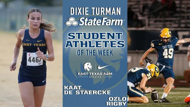 De Staercke, Rigby named Dixie Turman State Farm Agency Student-Athletes of the Week