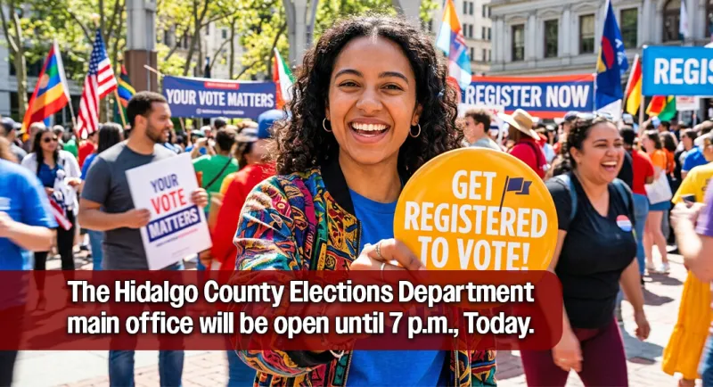 Today, Oct 5th, is the Last Day to Register to Vote, for the November 3, 2026 General Election!