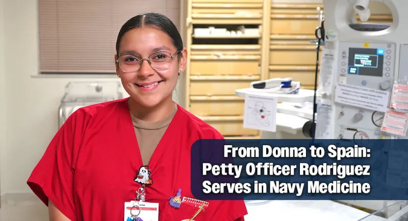 Donna Native Serves with U.S. Navy Medicine in Spain