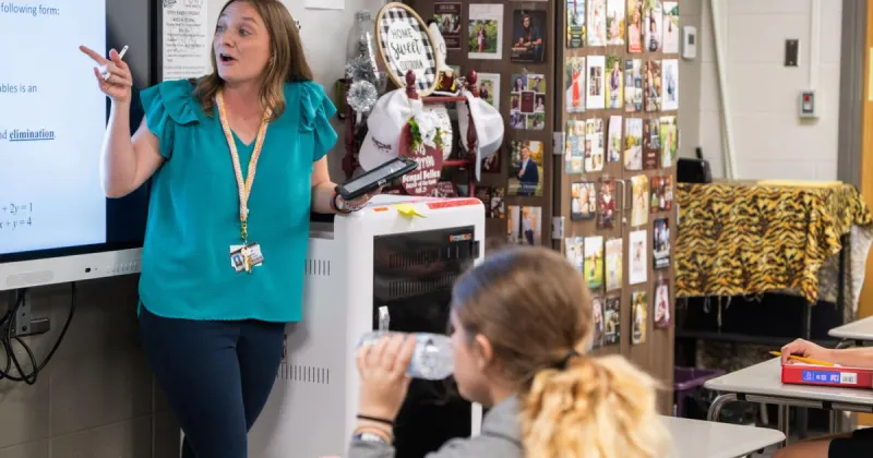 A&M Consolidated High School teacher Taylor Warren receives 2026 Yale Educator Award