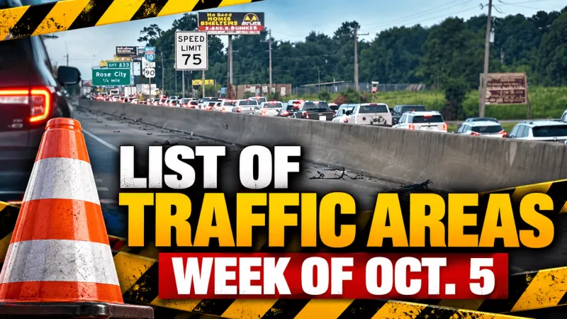 Where to expect road work, closures across Southeast Texas this week