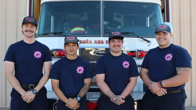 Doa Ana County Fire crews rescue man and cat from burning home