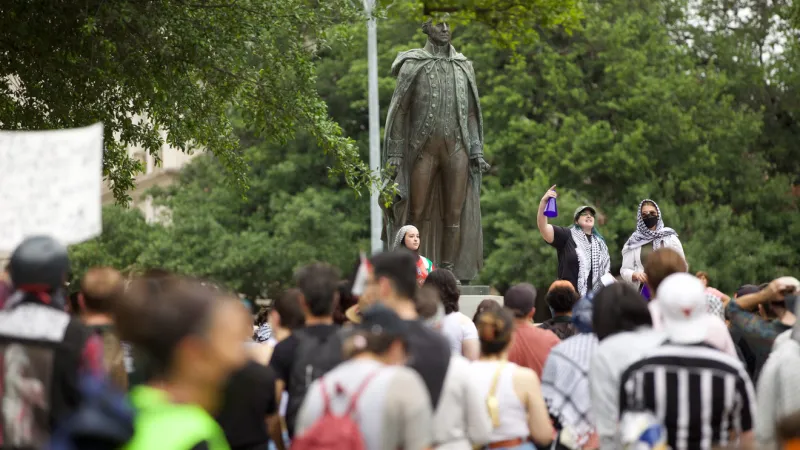 Texas college campus protest law faces First Amendment challenge