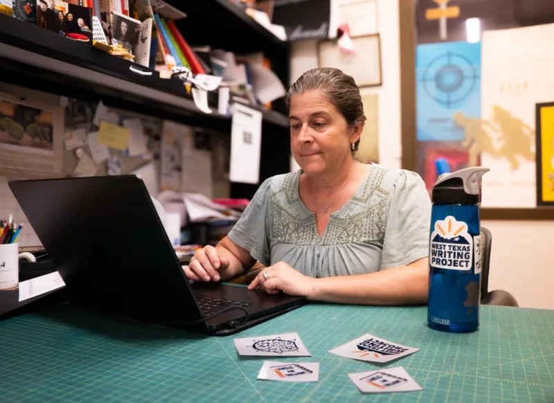 Student designers help build the brand for West Texas Writing Project