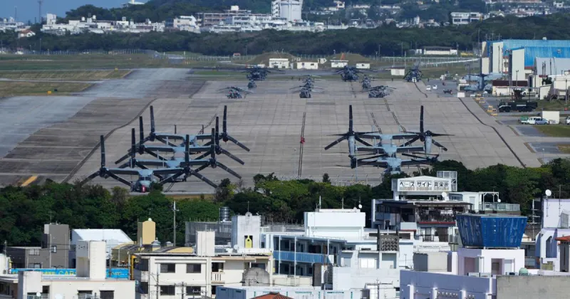 US military restricts troops from leaving the base in Okinawa after Marine is arrested in a killing