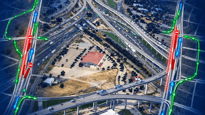I-35 expansion work triggers overnight closures of frontage roads and exits