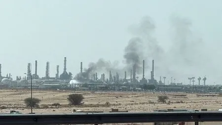 Oil prices rise as storms and air strikes threaten supply