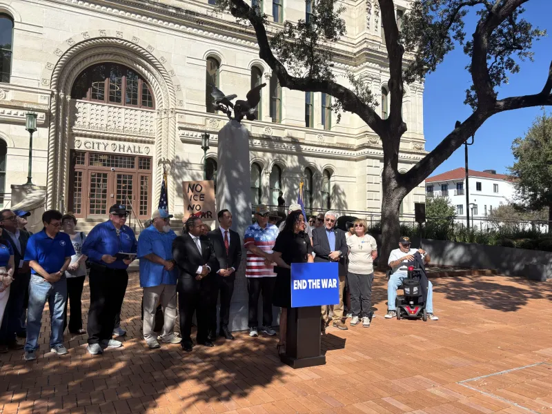 Ahead of Trump visit, San Antonio veterans call for end to Iran War