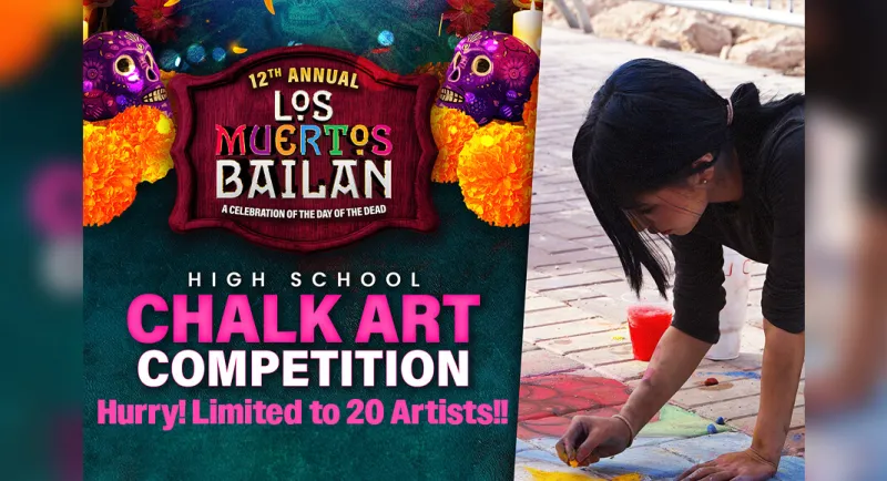 Los Muertos Bailan Organizers Call for Student Chalk Artists