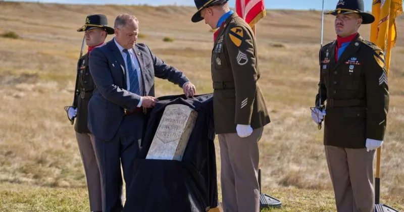 1st Cavalry Division soldiers honor return of historic 7th Cavalry grave marker