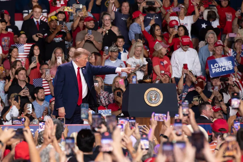'Pretend that I'm on the ballot': Trump rallies in San Antonio to coax Republicans to hold the line