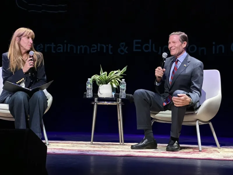 Blumenthal talks Trump, war - but not age - during 'In the Room'