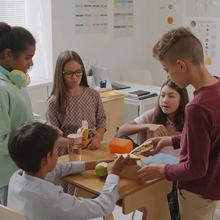 A lesson in kindness, inclusion and how kids eat differently
