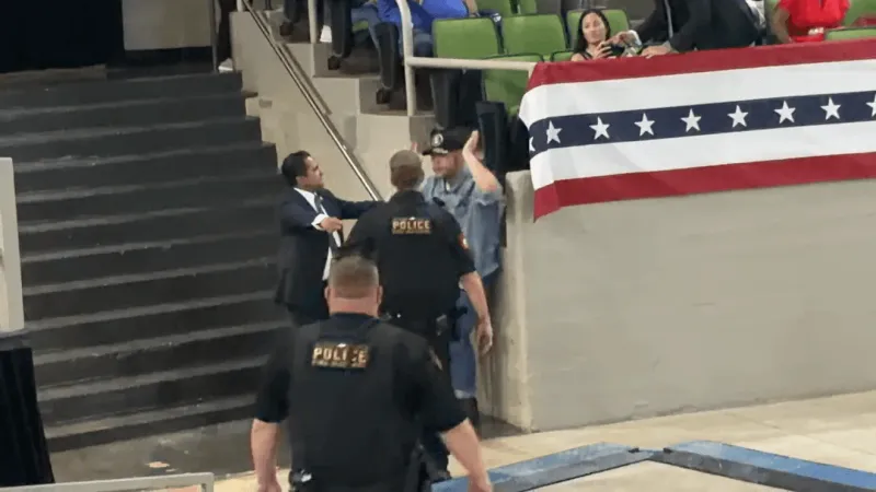 No arrests made, two trespass warnings issued after 18 pulled from Trump - Paxton rally