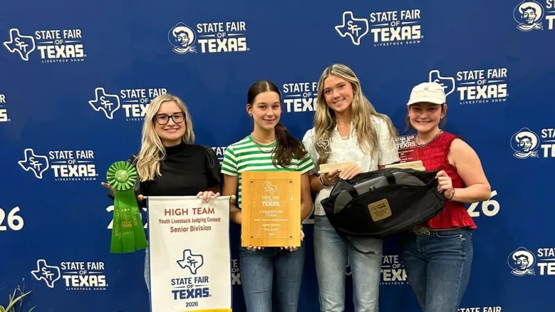 BURTON FFA WINS LIVESTOCK JUDGING CONTEST AT STATE FAIR OF TEXAS