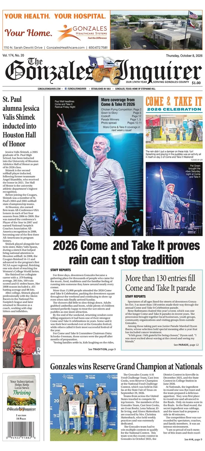 Thursday, October 8, 2026