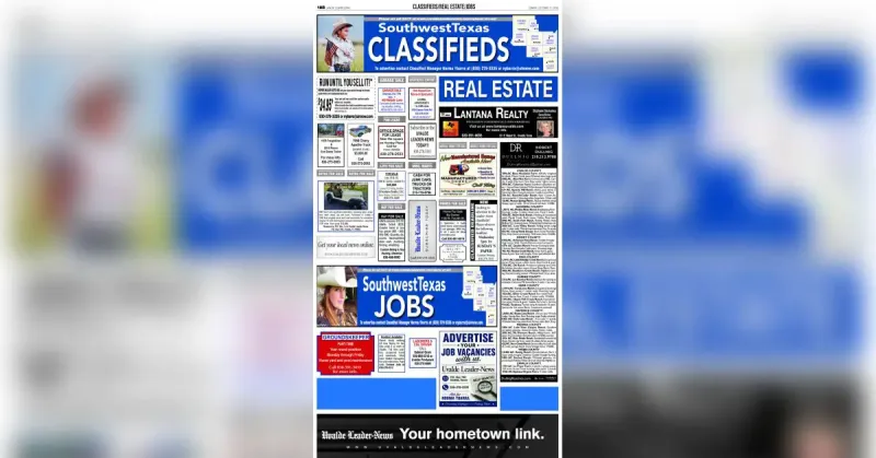 Classifieds Sunday, October 11, 2026