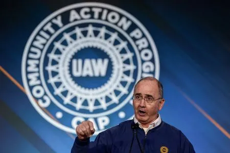 UAW President Shawn Fain declares victory in race for second term