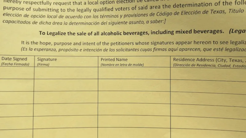 North Amarillo petition seeks alcohol ordinance change to spur restaurants, jobs