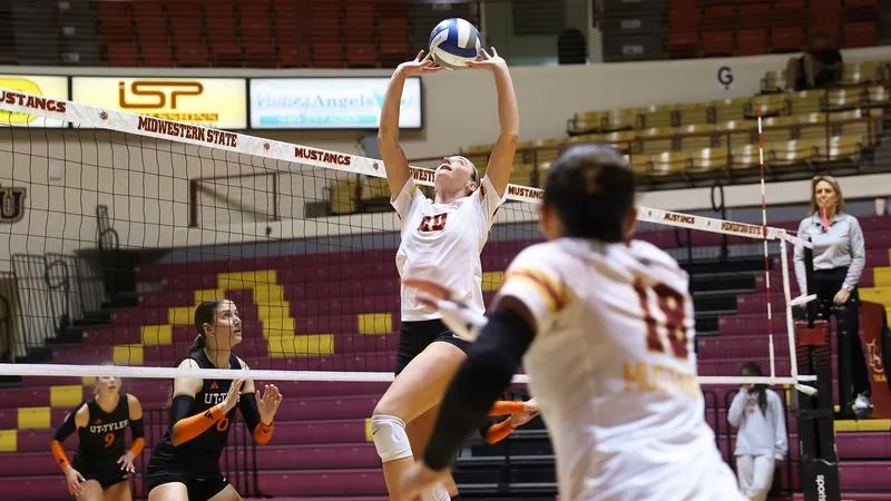 Patriots need five sets to get past Mustangs